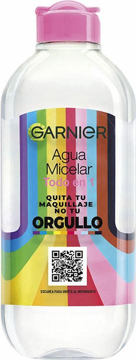 Garnier Skinactive Orgullo Démaquillant à l'eau micellaire Tout en un (Chiffons de nettoyage, 400 ml)