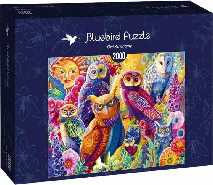 Produktbild Bluebird Puzzle 2000 Bunte Eulen (2000 Teile)