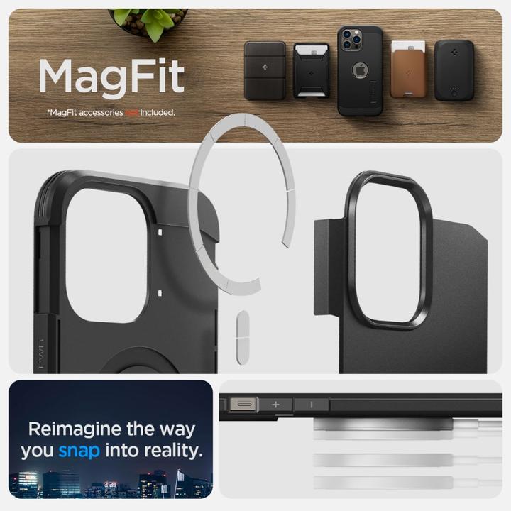 Image du produit Spigen Tough Armor Mag Magsafe étui pour iPhone 14 Pro Max - Noir (Apple iPhone 14 Pro Max)