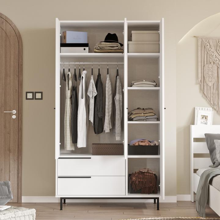 Actual product image Skye Decor Wardrobe (112.5 x 195.5 x 55 cm)