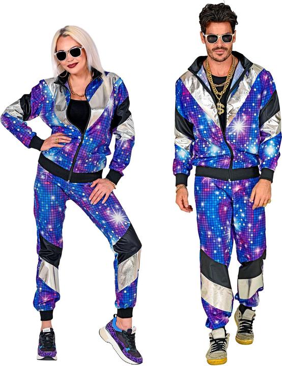 Immagine prodotto Widmann Anni 80 - Tuta da ginnastica galaxy (XXL)