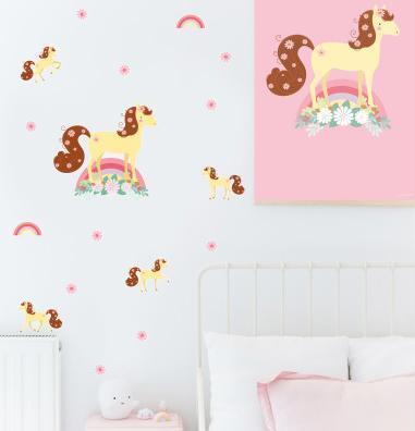Produktbild A Little Lovely Company Wand Sticker Pferde
