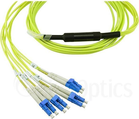 Actual product image BlueOptics Juniper MTP-4LC-S10M compatible MTP-4xLC singlemode patch cable 10 metres (10 m)