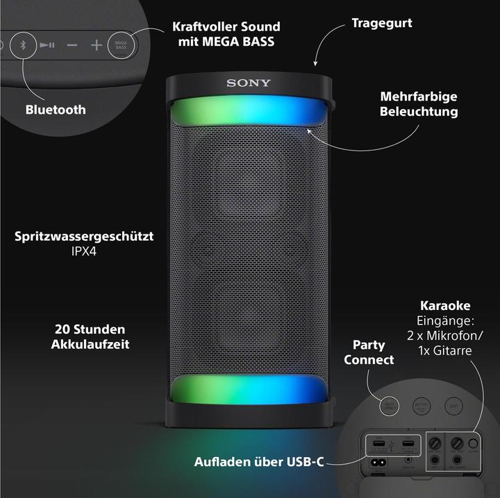 Actual product image Sony SRS-XP500 (20 h, Battery operated)