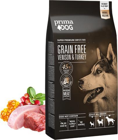Produktbild Prima Primadog Venison-Turkey Grain-Free 10 kg (Adult, 10000 g)