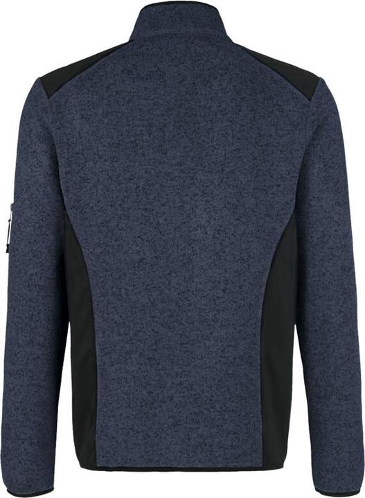 Actual product image Hakro Knitted fleece jacket Dawson navy mottled, M (M)