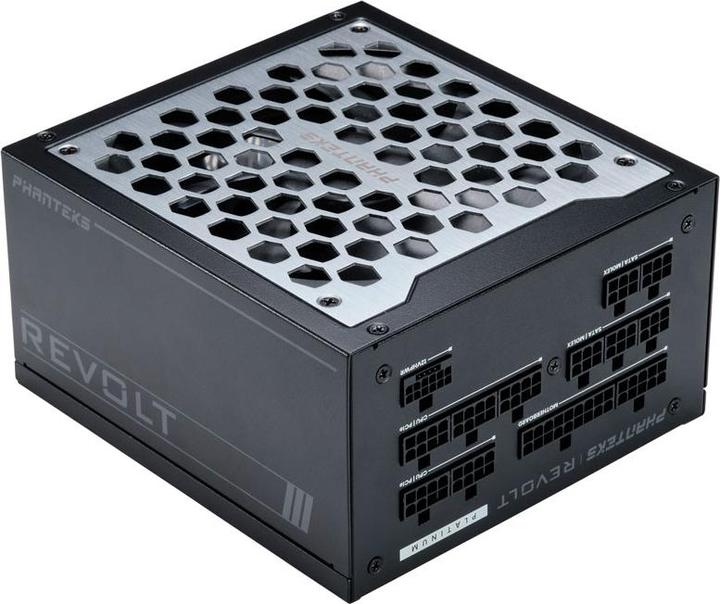 Actual product image Phanteks Revolt 1200W Platinum, ATX 3.0, PCIe 5.0, fully modular - 1200 Watt, black (1200 W)