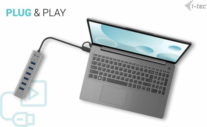 Immagine prodotto i-tec C31HUBMETAL703 (USB-C, USB-A, 7 Porti)