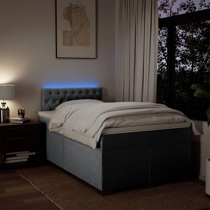 Produktbild VidaXL Bo x springbett mit Matratze 120 x 190 cm Stoff (120 x 190 cm)