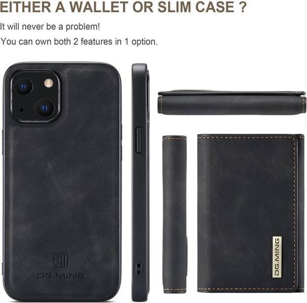 Actual product image Dg.Ming M1 Series Hardcase with detachable wallet (Apple iPhone 14 Plus)