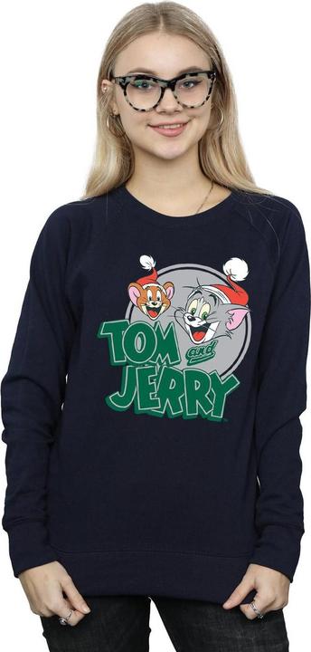 Actual product image Tom & Jerry Womens/Ladies Christmas Greetings Sweatshirt (M)