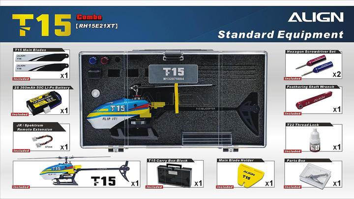 Produktbild Align Helikopter T-Rex T15 Combo, Gelb BTF