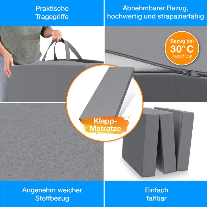 Actual product image Bestschlaf Folding mattress incl. cover & transport bag (90 x 200 cm, Foam core)