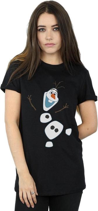 Actual product image Disney Womens/Ladies Frozen Olaf Deconstructed Cotton Boyfriend T-Shirt (S)