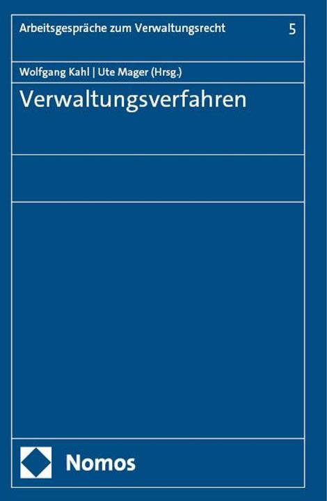 Actual product image Verwaltungsverfahren (German, Ute Mager, Wolfgang Kahl, 2025)