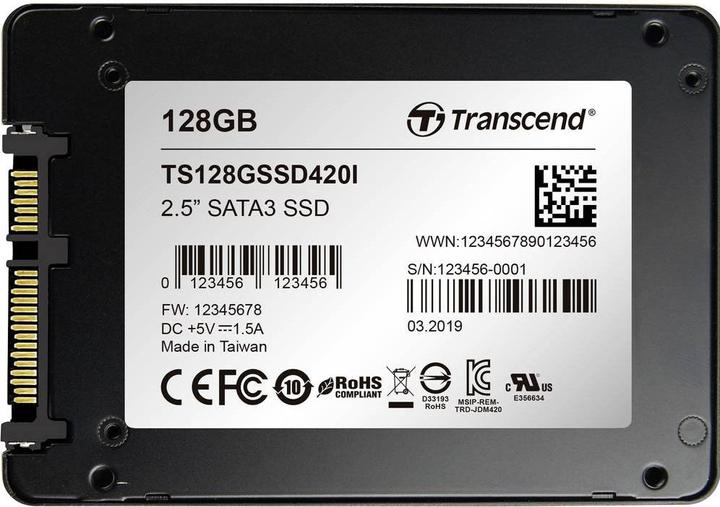 Immagine prodotto Transcend SSD420I Industrial - SSD da 128 GB - interno - 2,5" (6,4 cm) (128 GB, 2.5")