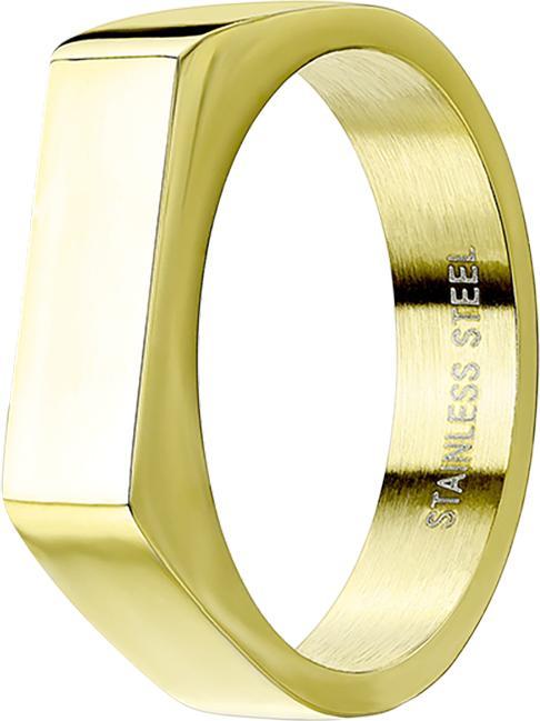 Actual product image Star Piercing Ring gold-plated square flat thin (60, Steel)