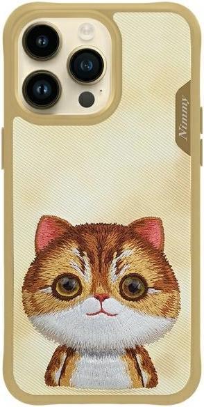 Nimmy case iPhone 15 Pro Max 6.7" khaki Big Eyed Pet 2.0 Cat (Apple iPhone 15 Pro Max)