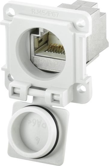 Image du produit Weidmüller IE-XM-RJ45/RJ45-IP67 Bride d'encastrement Coupleur IP67 (Raccord réseau)
