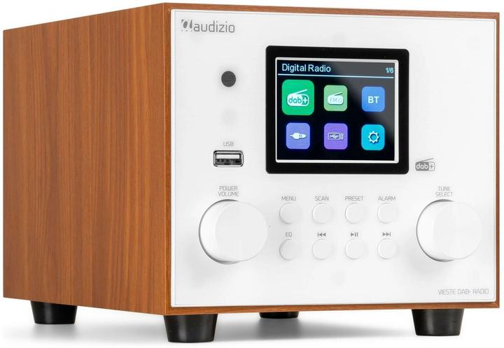 Immagine prodotto Audizio DAB+ Radio Vieste Weiss, Radio Tuner: FM, DAB+ (FM, DAB, Bluetooth)