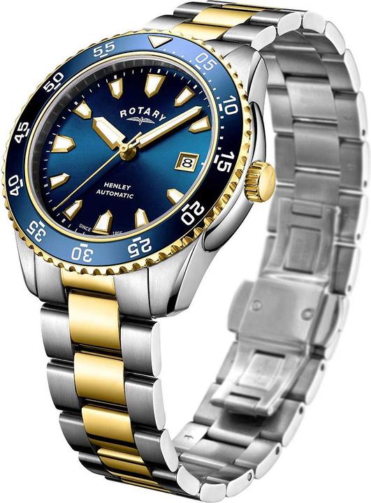 Actual product image Rotary GB05131/05 Henley Automatic Men 42mm 10ATM (Analogue wristwatch, 42 mm)