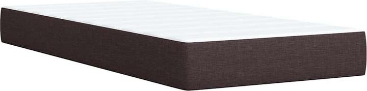 Produktbild VidaXL Boxspringbett Polsterbett Bett mit Matratze Dunkelbraun 90x200cm Stoff (90 x 200 cm)