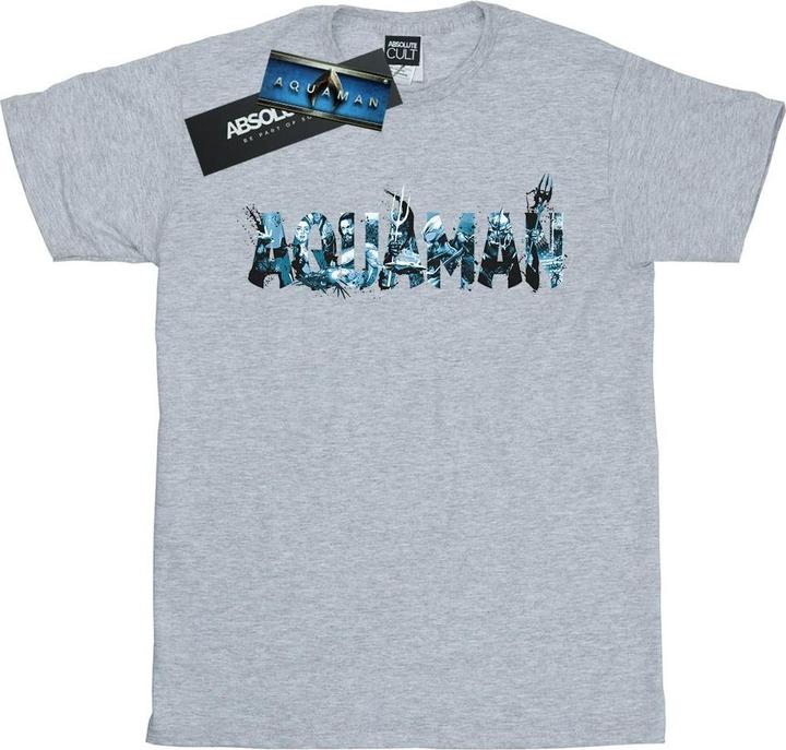 Produktbild Aquaman Text Logo TShirt (XL)