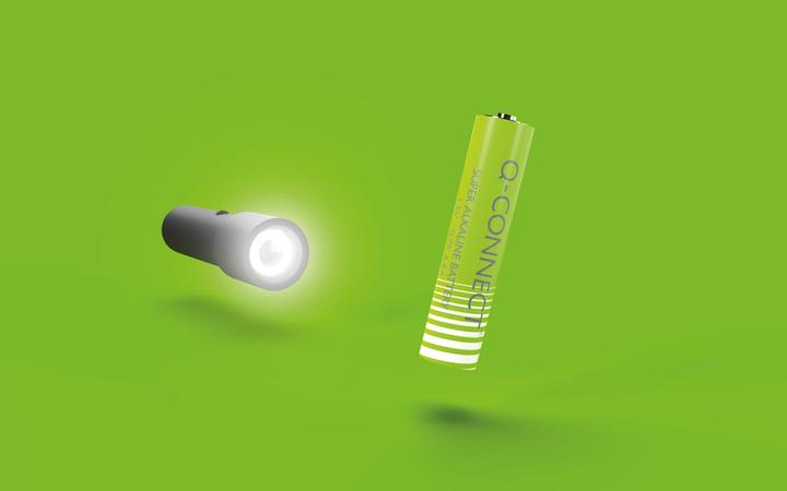 Produktbild Q-Connect Alkaline Batterien (4 Stk., AAA, 1080 mAh)