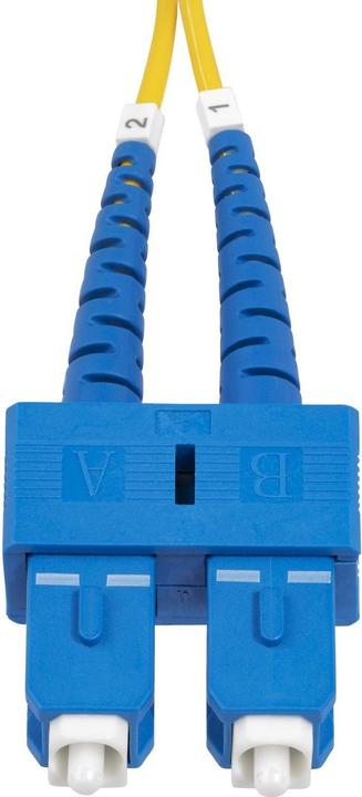 Image du produit StarTech com Câble Fibre Optique de 2m Duplex Monomode SC à SC (UPC) OS2, 9/125µm, 40G/100G, Cordon (CAT6, 2 m)