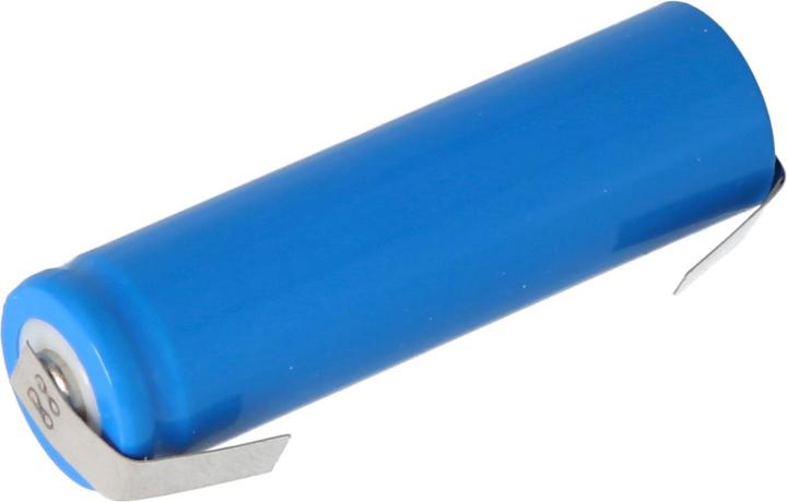 Actual product image AccuCell Rechargeable battery IFR 14500 AA with head unprotected, with soldering lugs U-shape (1 pcs., 600 mAh, Rechargeable battery)