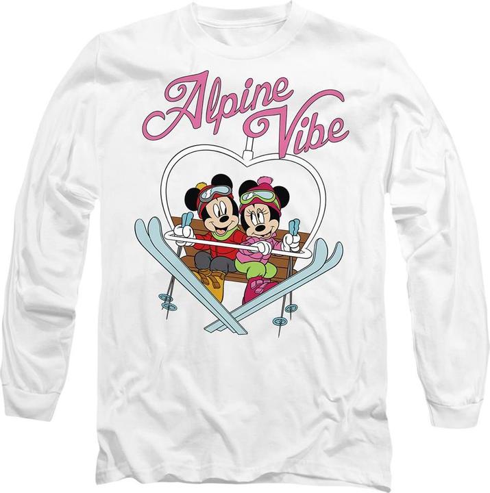 Actual product image Disney Unisex Adult Alpine Vibes Mickey Mouse T-Shirt (S)