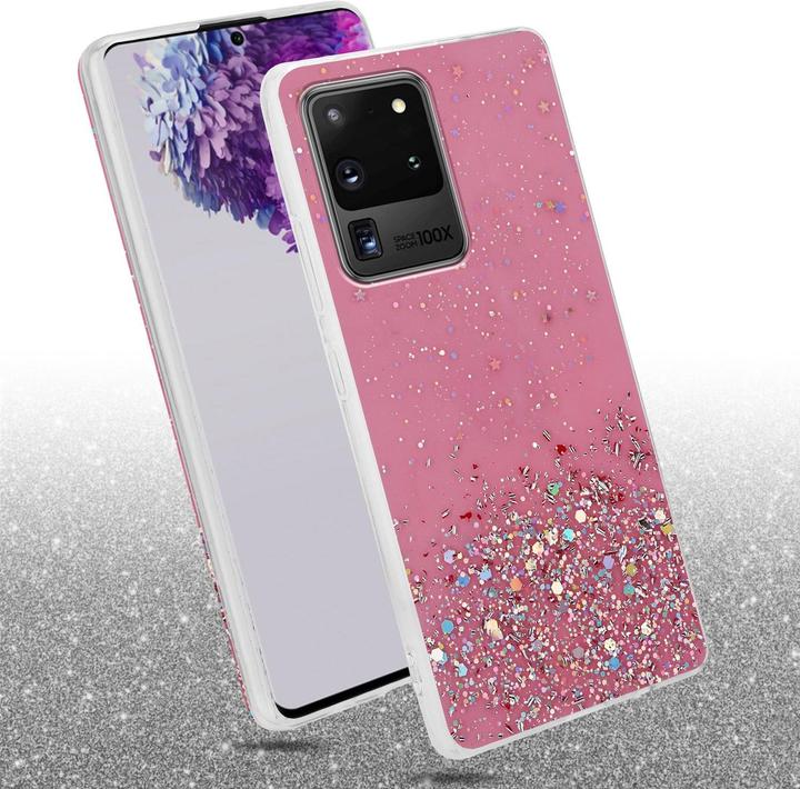 Actual product image Cadorabo TPU cover sparkling glitter (Samsung Galaxy S20 Ultra)