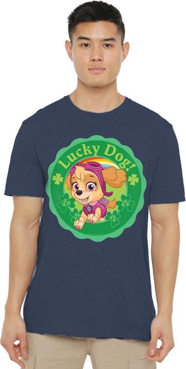 Actual product image Paw Patrol Unisex Adult Lucky Dog St Patricks Day T-Shirt (XL)