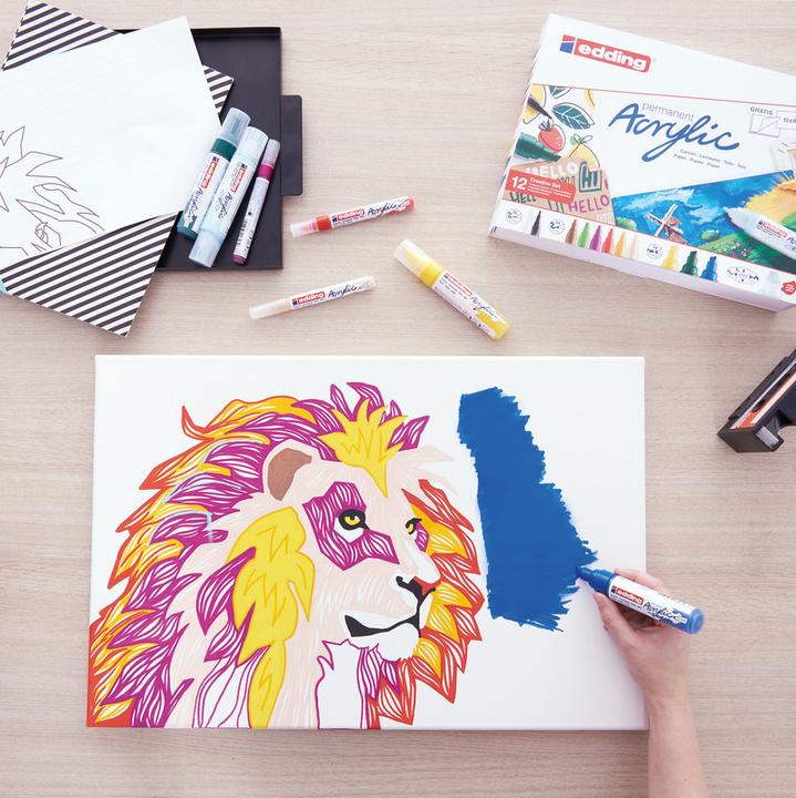 Produktbild Edding Acrylmarker 5000 Breit (Pastellgelb, 10 mm, 1 x)
