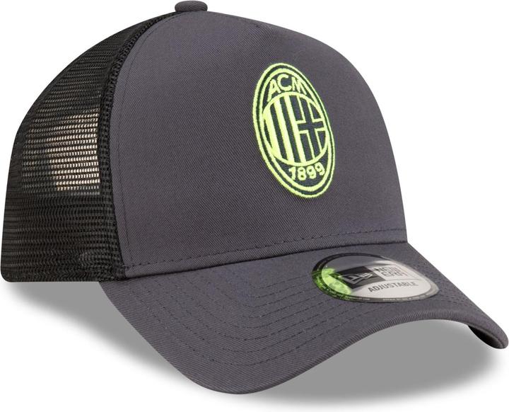 New Era A-Frame Mesh Trucker Cap - AC Milan charcoal