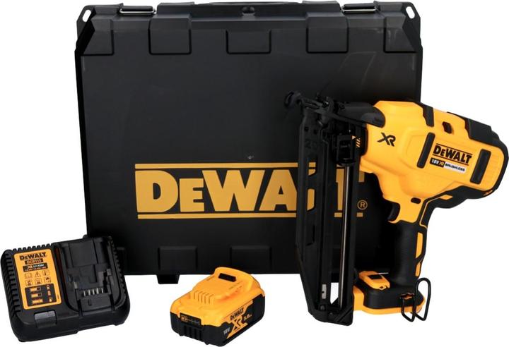 Productafbeelding DeWalt DCN 660 P1 accu spijkermachine 18V 32-63 mm borstelloos + 1x accu 5,0 Ah + lader + koffer