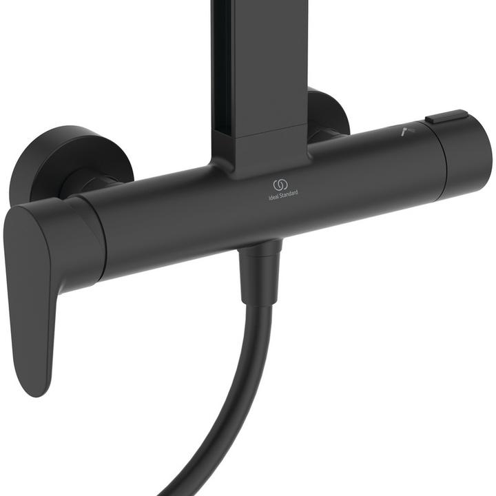Immagine prodotto Ideal Standard Sistema doccia Alu+: miscelatore doccia Ceraflow a 2 ripiani, doccetta 2F, soffione 2F