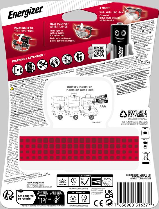 Immagine prodotto Energizer Pro-Headlight 4 LED (28 lm)