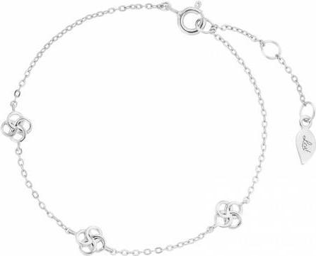 Produktbild Armkette Clover Charm, 925 Sterlingsilber (18 cm, 925 Sterlingsilber rhodiniert solid)