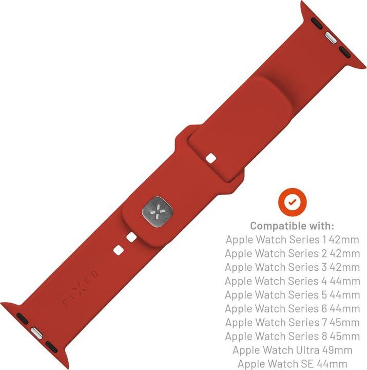 Produktbild Fixed Silicone Sporty Strap Apple Watch Ultra 49mm Rot (Silikon)