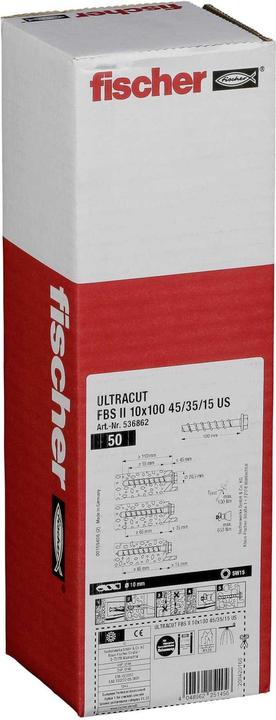 Produktbild Fischer Ankerbolzen R 88561 FAZ II 12/ 20K A 4 Ohne Oberflächenangabe (50 Stk.)