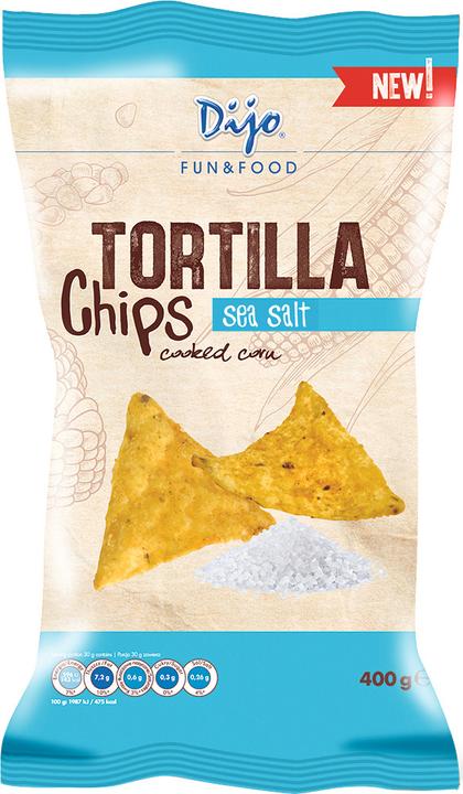Produktbild Dijo Tortilla Chips Meersalz 400g (400 g)