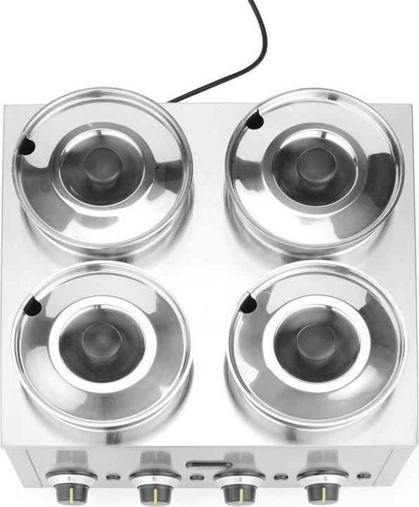 Image du produit Hendi Boitier et cuve d’eau en acier inoxydable. Thermostat indépendant pour chaque élément chauffant, con