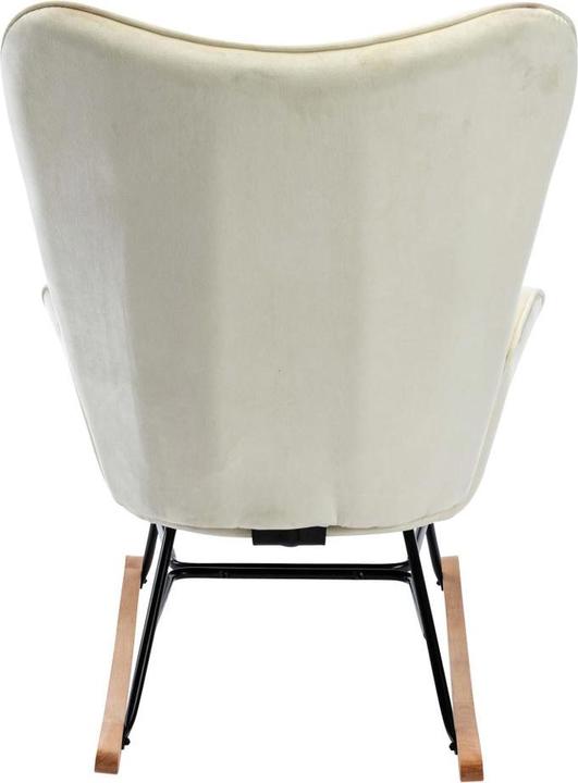 Image du produit CLP fauteuil à bascule Sanka velours, crème
