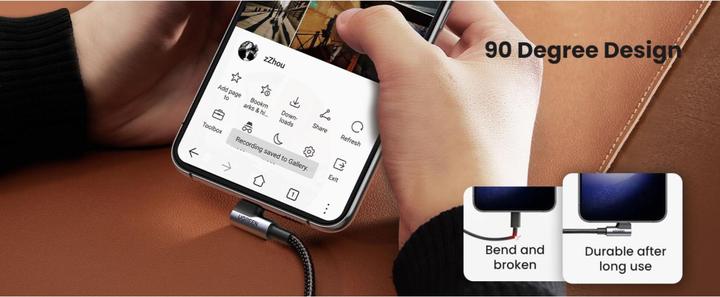 Image du produit Ugreen USB C — USB C (1 m, USB 2.0)