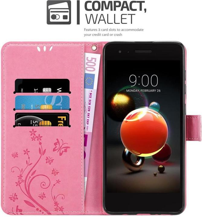 Actual product image Cadorabo Flower Book Cover (Huawei Y9 (2018), LG K8 2018)