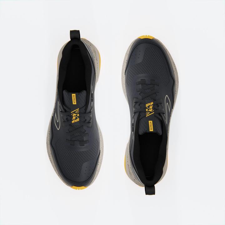 Actual product image Kalenji Men's Running and Trail Running Shoes - JF 190 GRIP - Blue/Mango (42)