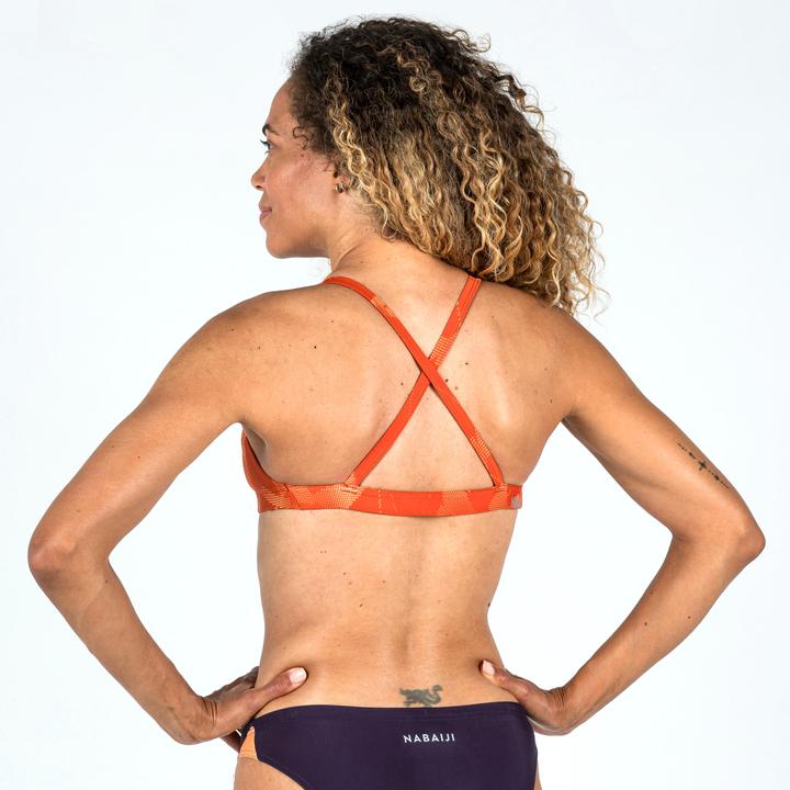 Actual product image Nabaiji Sports bikini top ladies ultra chlorine resistant - Jana Ice orange (44)