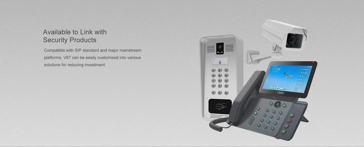 Actual product image Fanvil Desk phone V67 Black