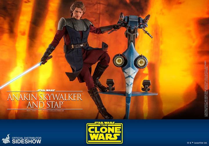 Image du produit Hot Toys Star Wars - The Clone Wars "Anakin Skywalker & STAP" 1/6 Scale Figurine